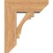Ekena Millwork Merced Slat Smooth Bracket w/ Offset Brace, Western Red Cedar, 7 1/2"W x 20"D x 24"H BKT0806X20X24MRC06SWR - alternate 3